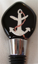 Black Anchor Bottle Topper