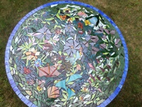 Mosaic Table Top View